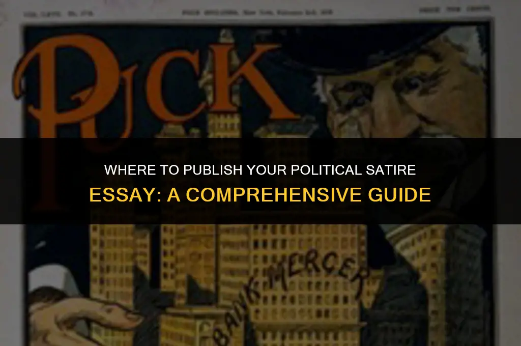 where can i publish a political satire essay