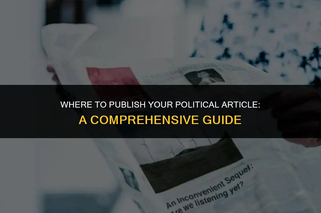 where can i publish my political article