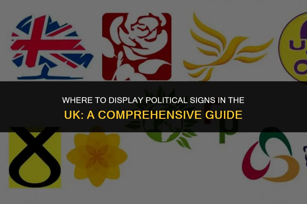 where can i put political signs uk