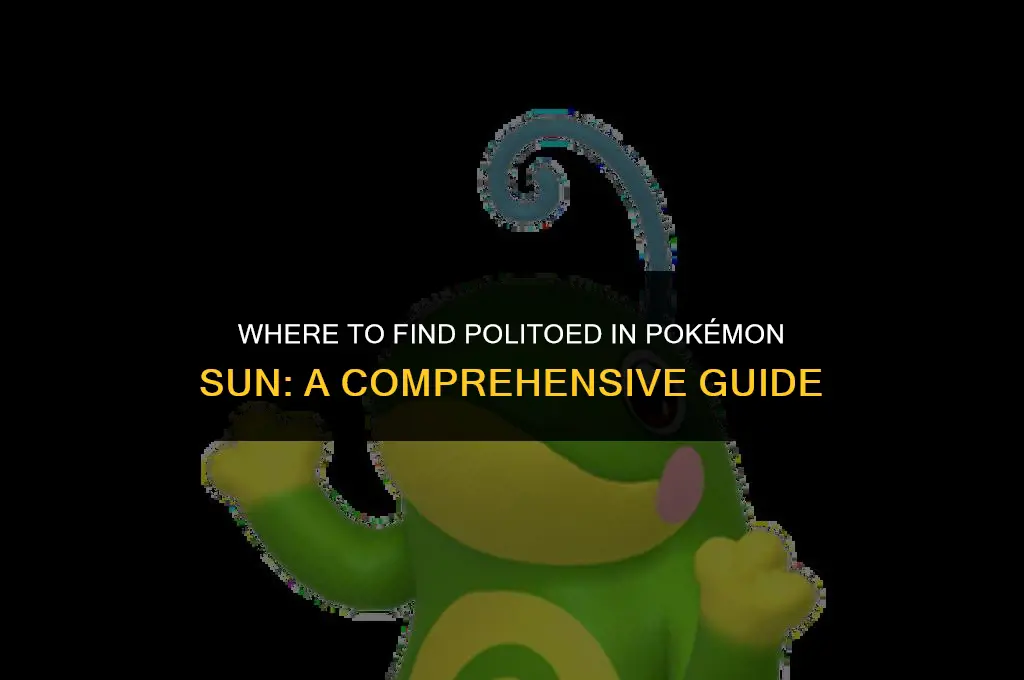 where can i see a politoed in pokenon sun