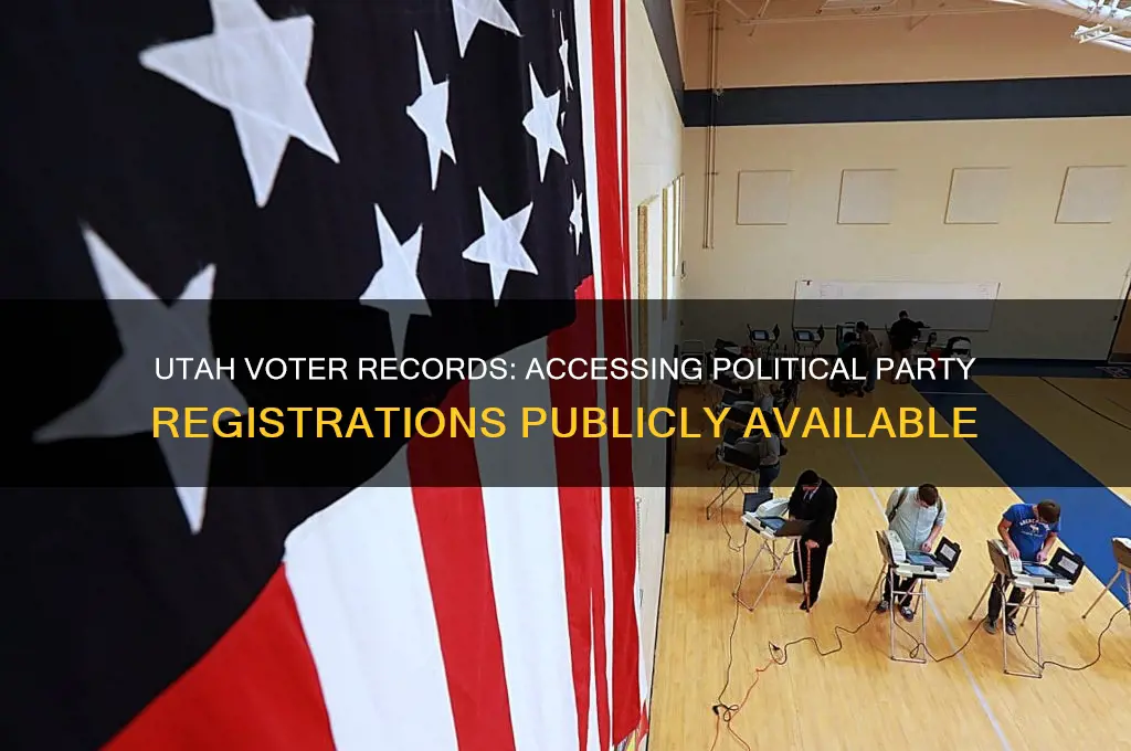 where can i see peoples political party registeration in utah