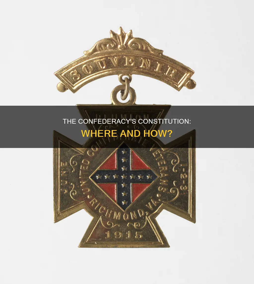 where did the confederacy meet to create the constitution