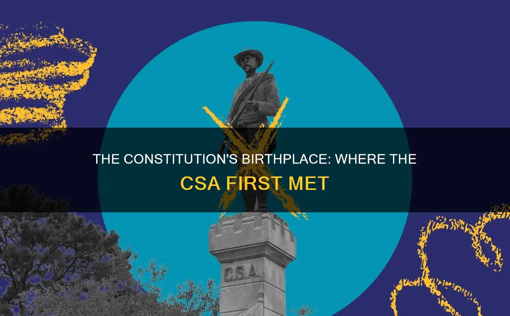 where did the csa meet to write the constitution