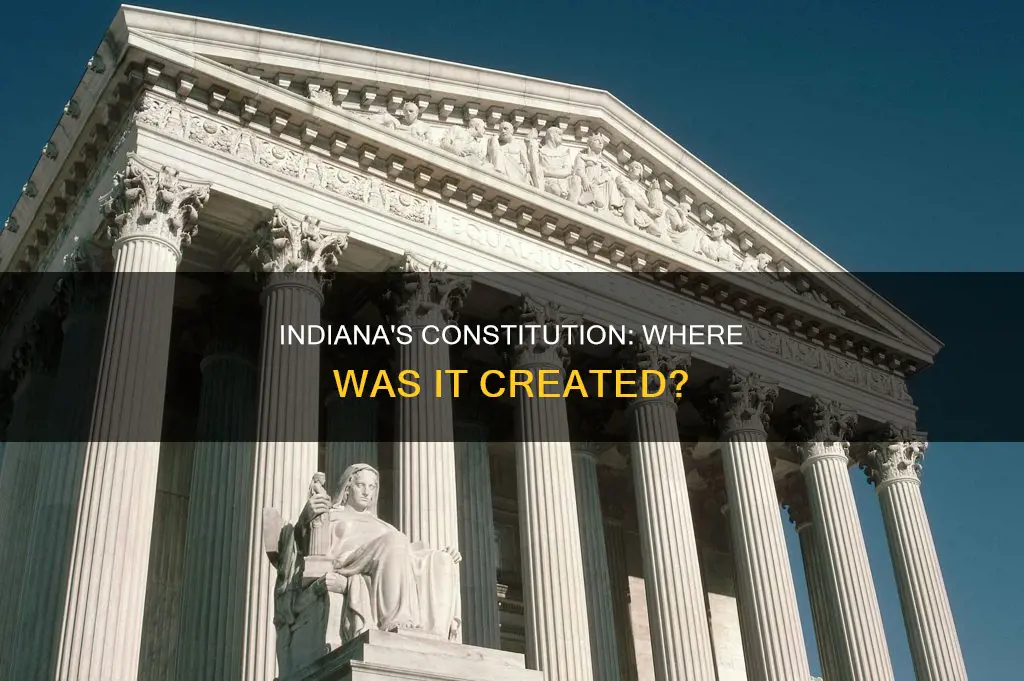 where did the delegates meet when drawing up indiana