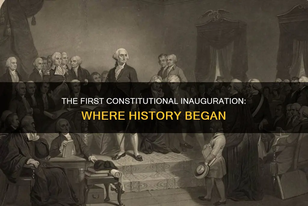 where did the first inauguration under the constitution take plae