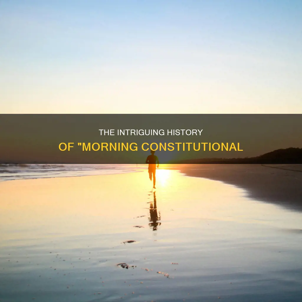 where did the phrase morning constitutional come from