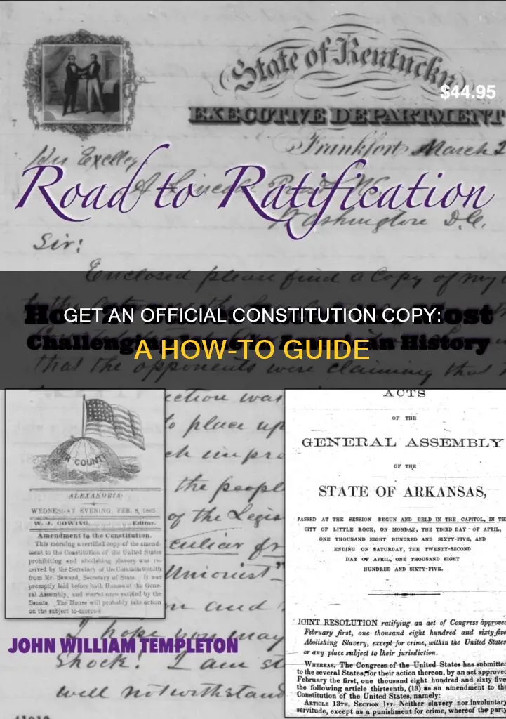 where do i get a certified copy of the constitution