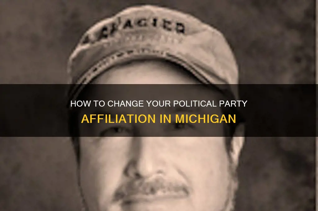 where do i go to change my political party michigan