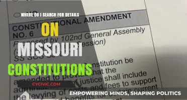 Missouri Constitutions: Where to Find Details