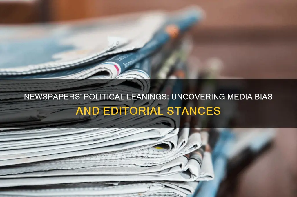 where do newspapers stand politically