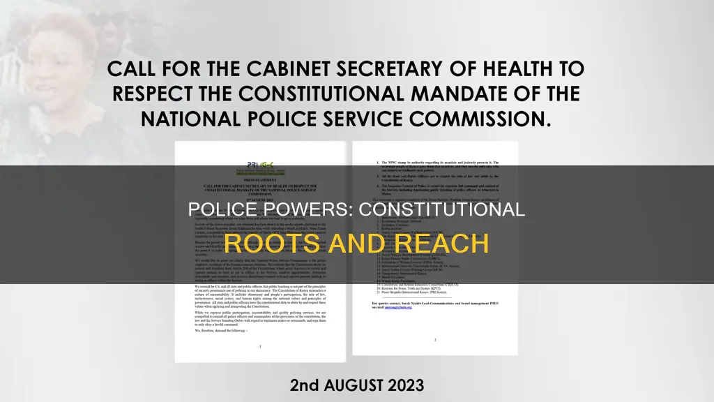 where do police powers show up in the constitution