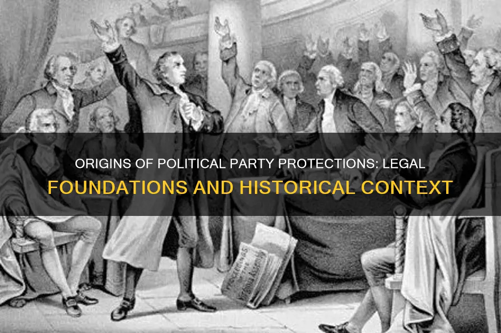 where do protections for political parties come from
