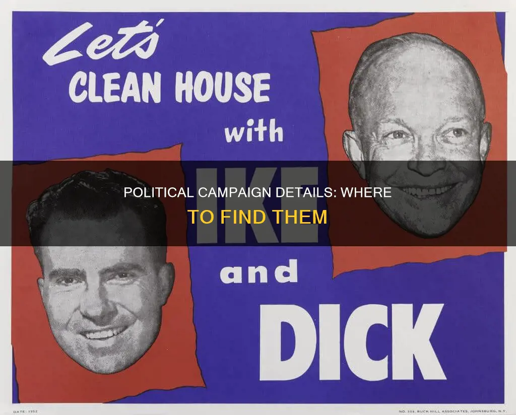 where do we find political campaign details