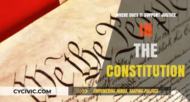 Constitution's Justice Support: Where and How?