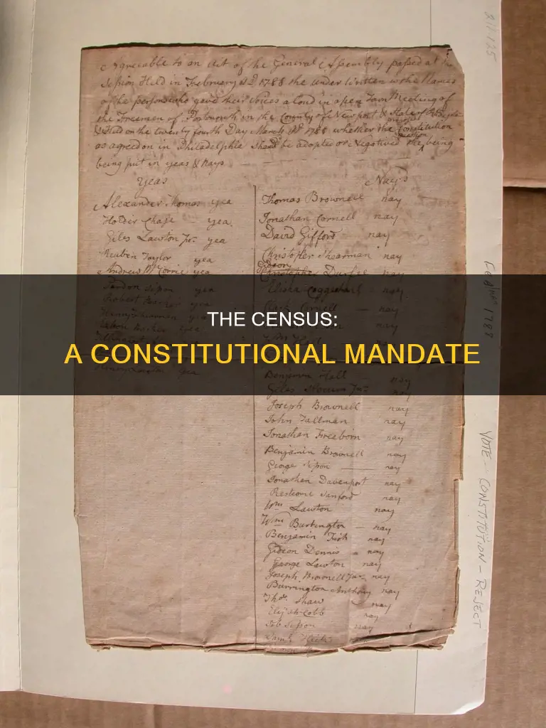 where does it talk about the census in the constitution