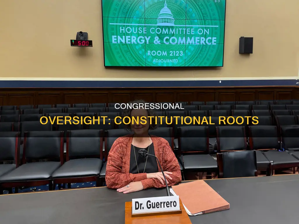 where does the constitution provide for congressional oversight