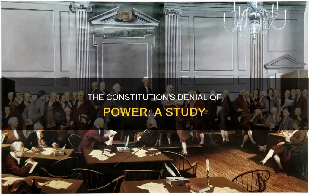 where each denial of power is in the constitution