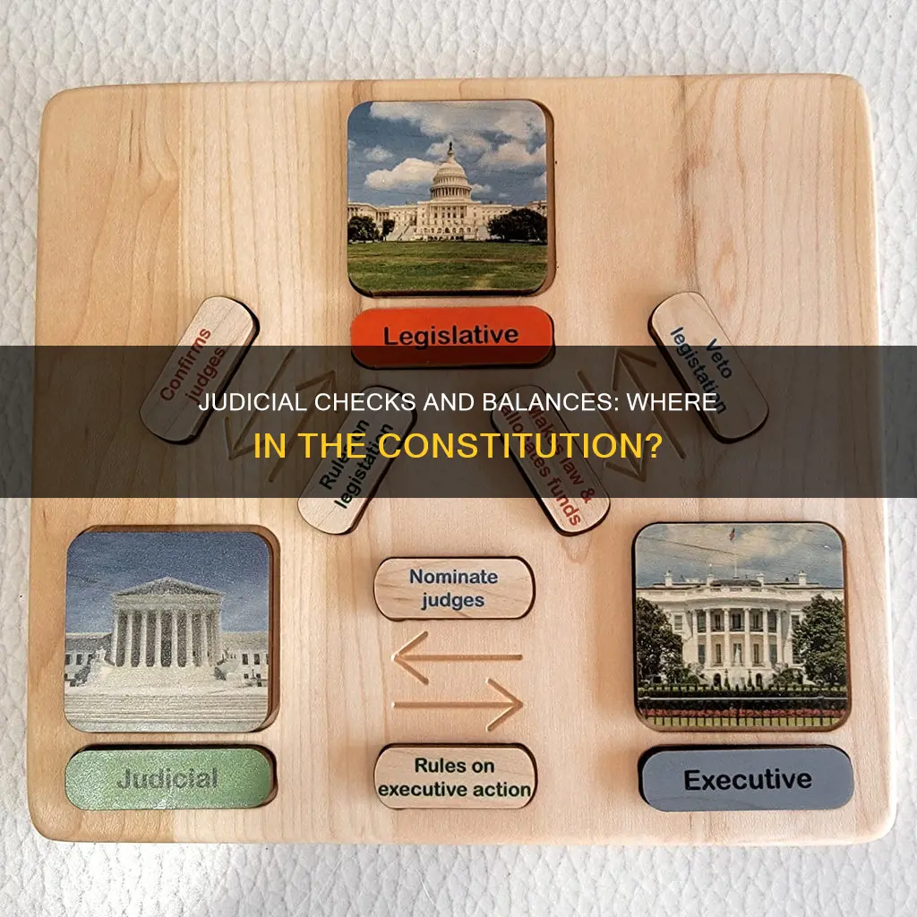 where in constitution is judicial checks and balances