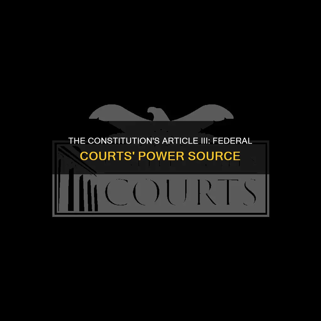 where in the constitution are federal courts given their power