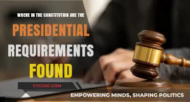 Presidential Requirements: Where in the Constitution?