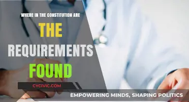 The Constitution's Requirements: Where Are They Stated?