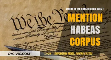 The Constitution's Habeas Corpus Clause: Understanding Its Location