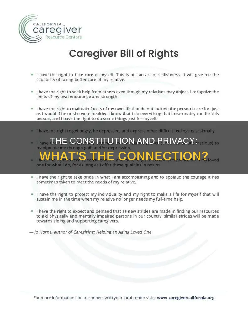 where in the constitution does it speak of our privicy