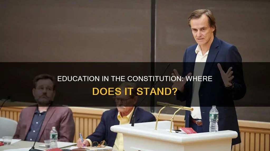 where in the constitution does it talk about education