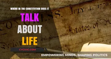 Life and the Constitution: Where Does It Talk About It?