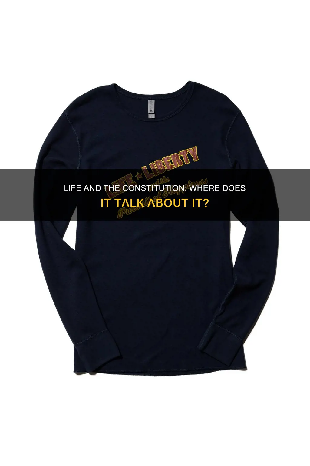 where in the constitution does it talk about life