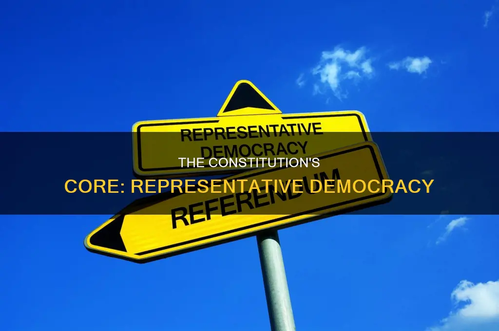 where in the constitution does it talk about representative democracy