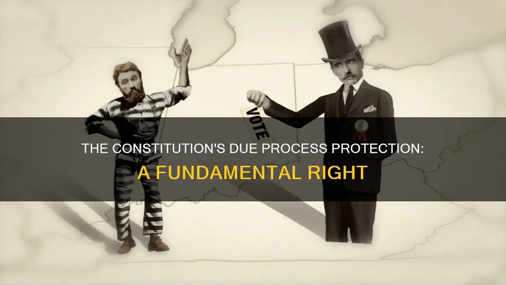 where in the constitution is due process protected