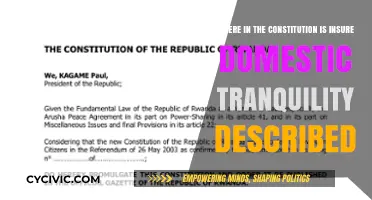 The Constitution's Domestic Tranquility Clause: Where to Find It