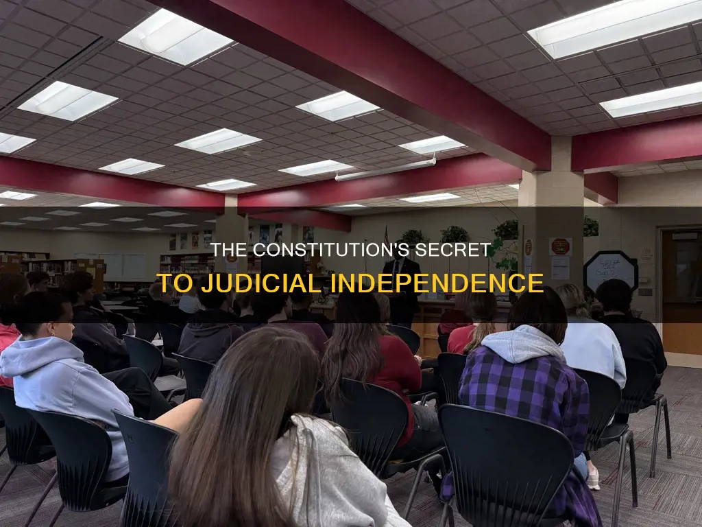 where in the constitution is judges are appointed for life