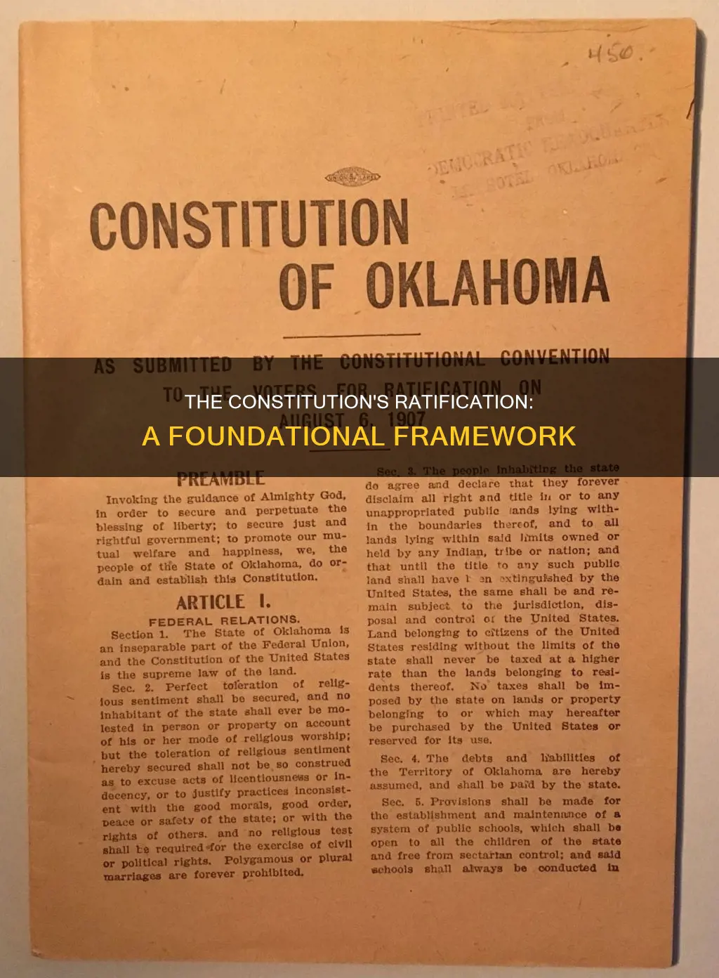 where in the constitution is ratification of the constitution