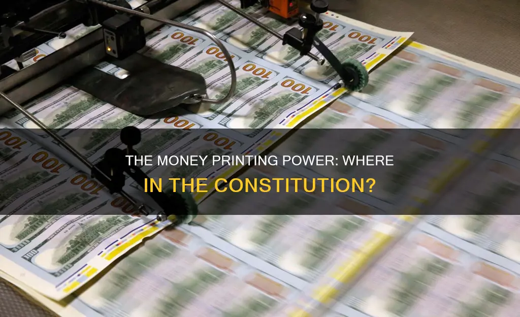 where in the constitution is the ability to print money