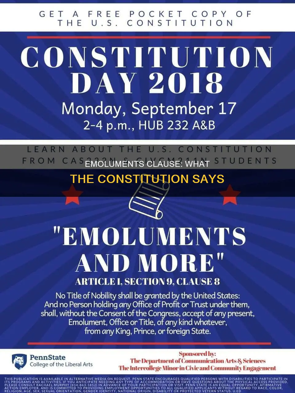 where in the constitution is the emoluments clause
