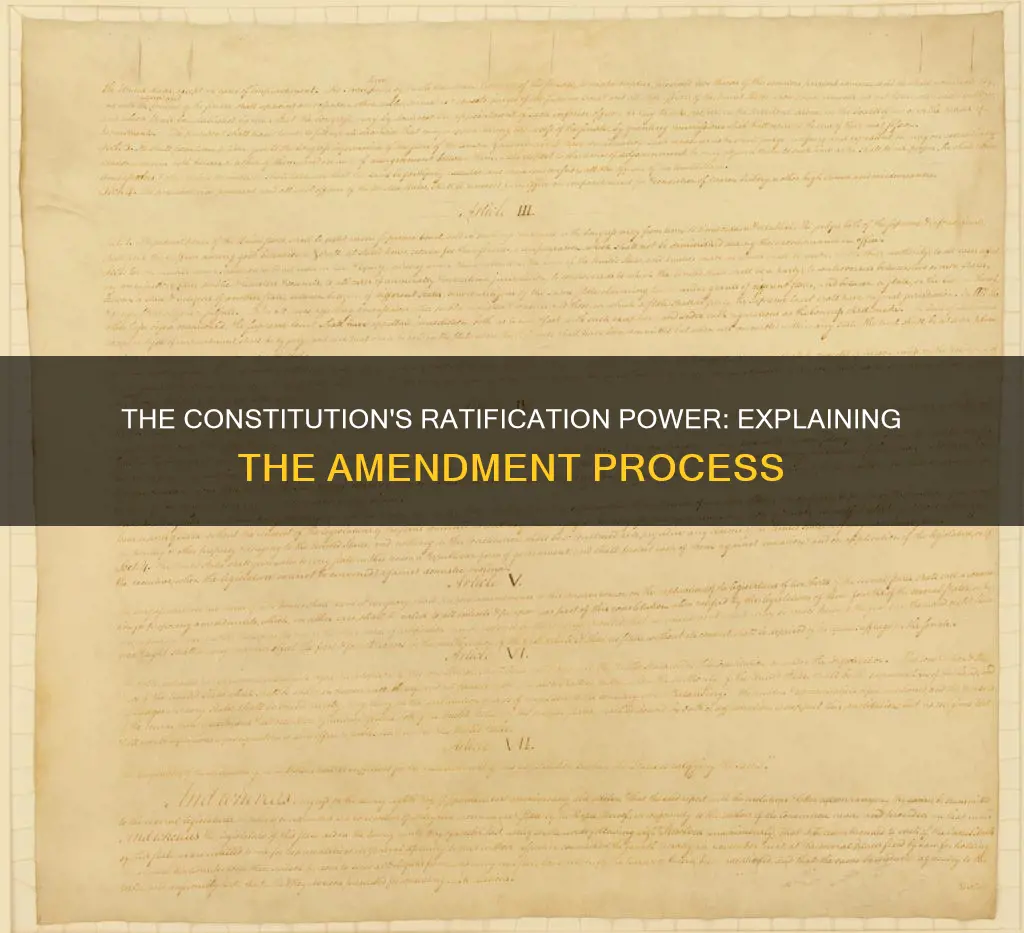 where in the constitution is the ratification power described