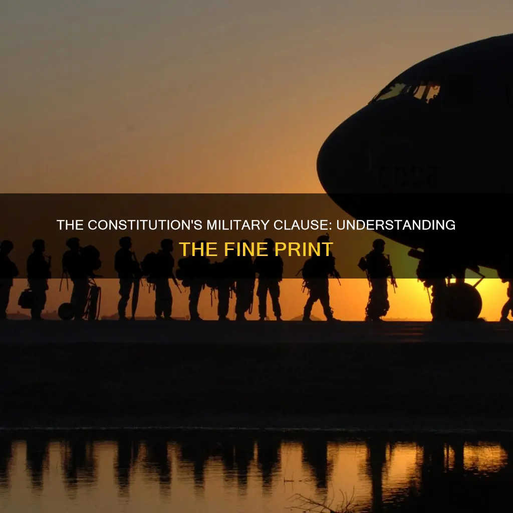 where in the constitution is to raise a military