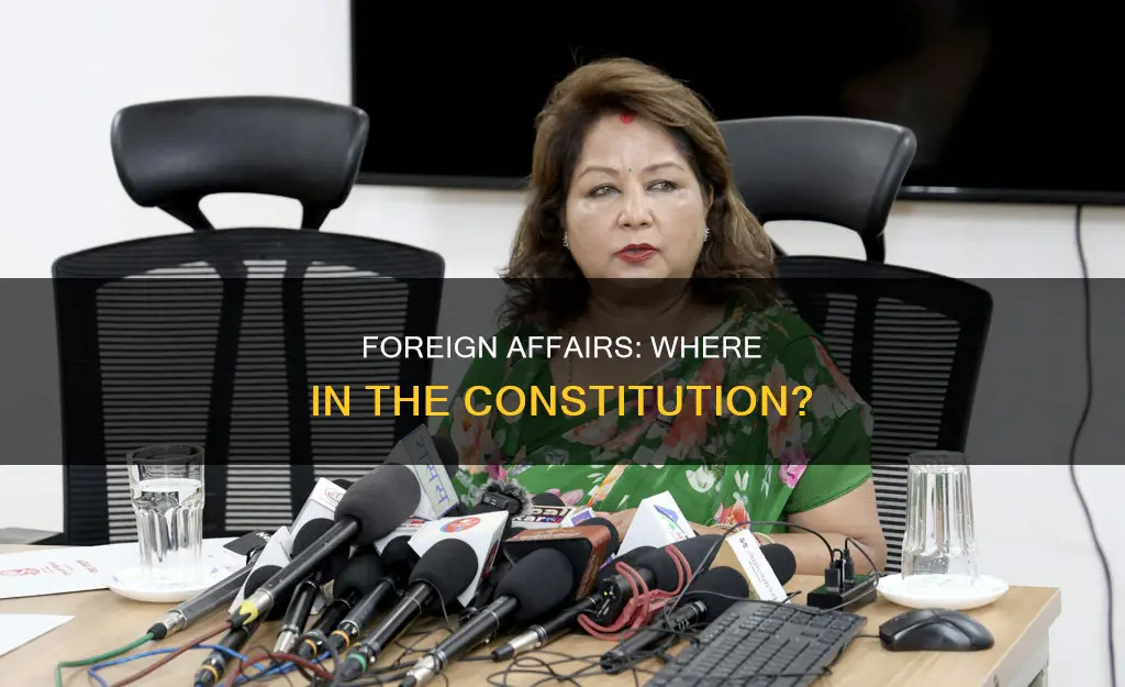 where in the constitution it talks about foreign affairs