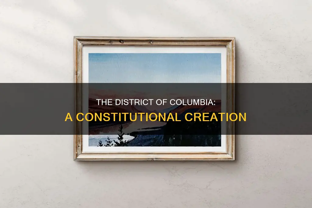 where in the constitution was the district of columbia created