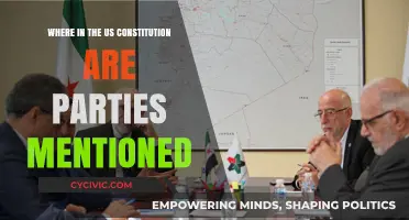 US Constitution: Political Parties Mentioned?
