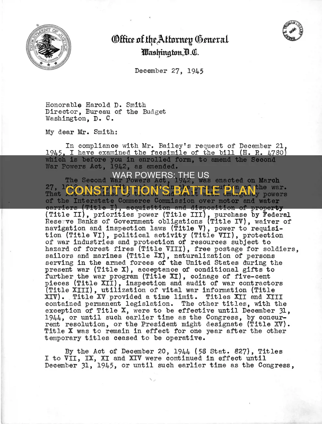 where in the us constitution does it talk about war