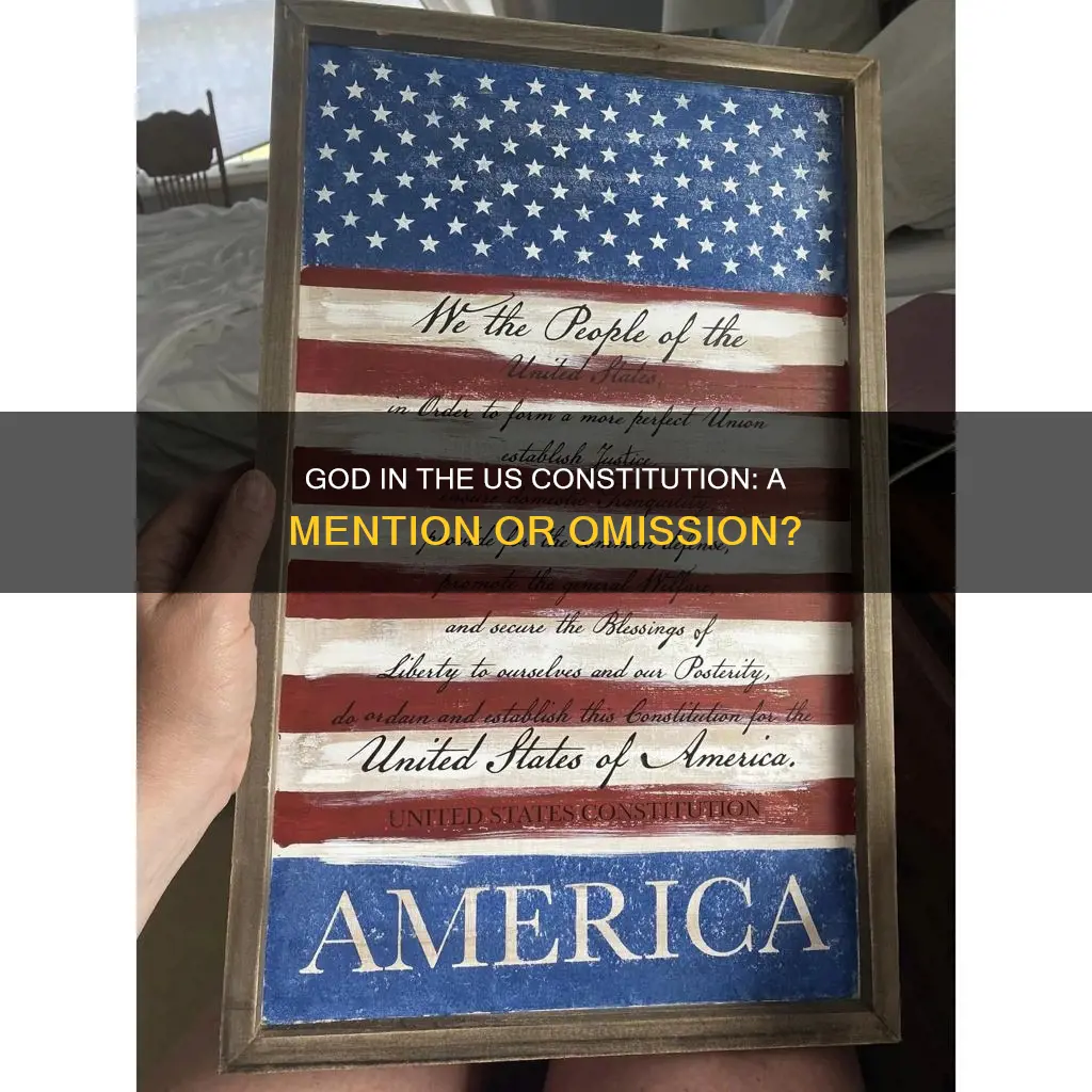 where in the us constitution is god mentioned