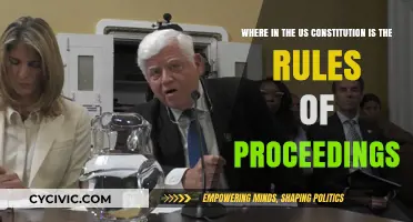 Constitution's Rules of Order: Where to Find Them