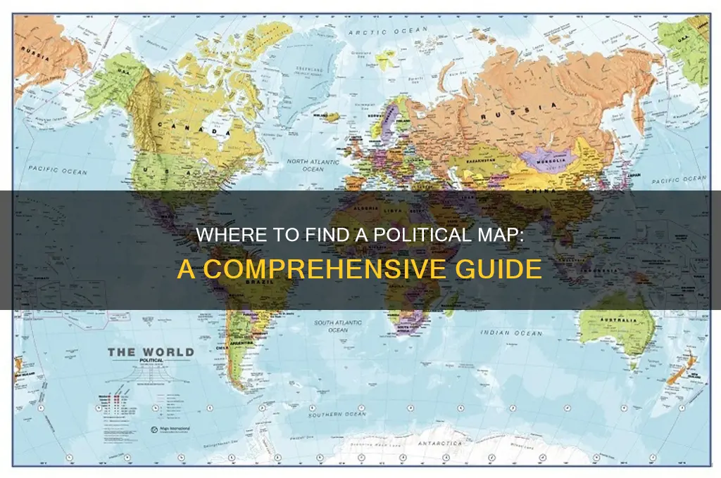 where is a political map