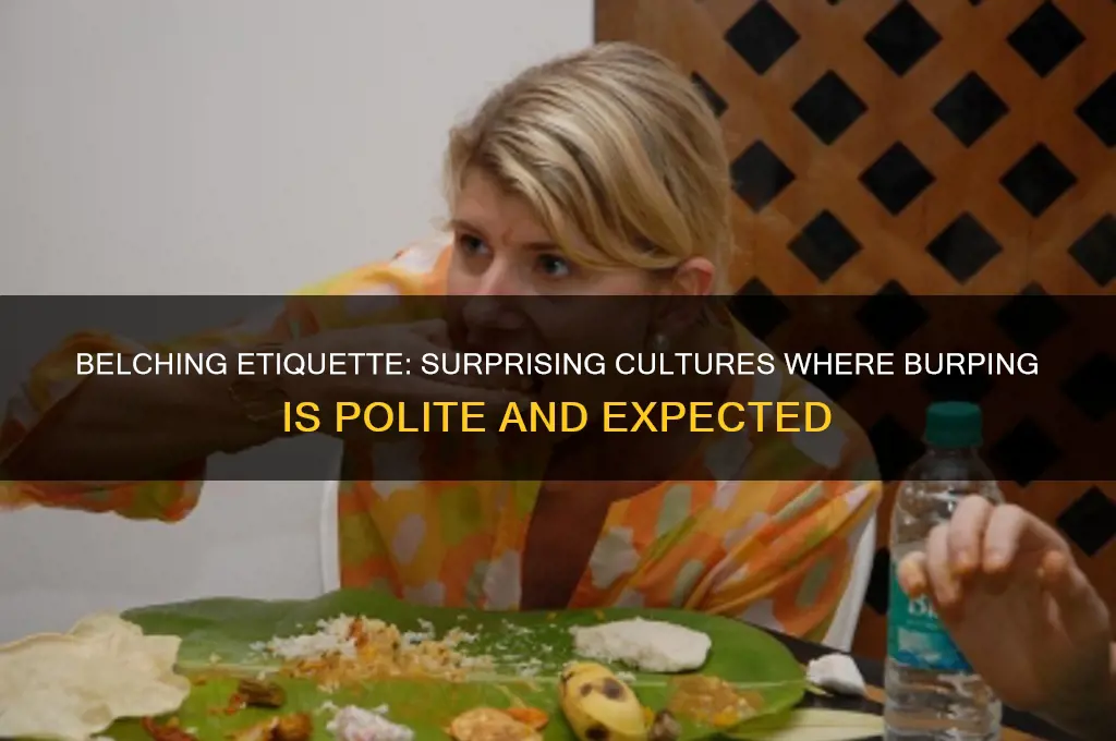 where is belching considered polite