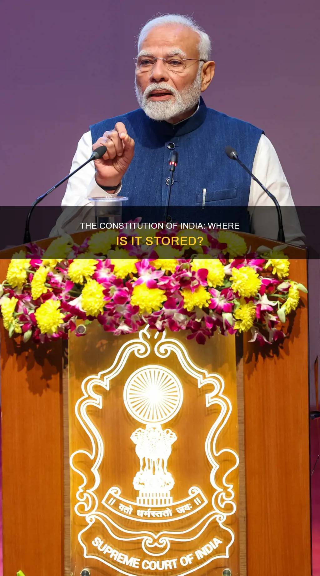 where is constitution of india kept