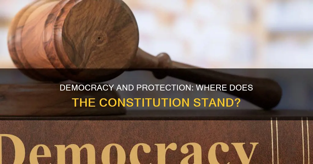 where is democracy and protection guaranteed in the constitution
