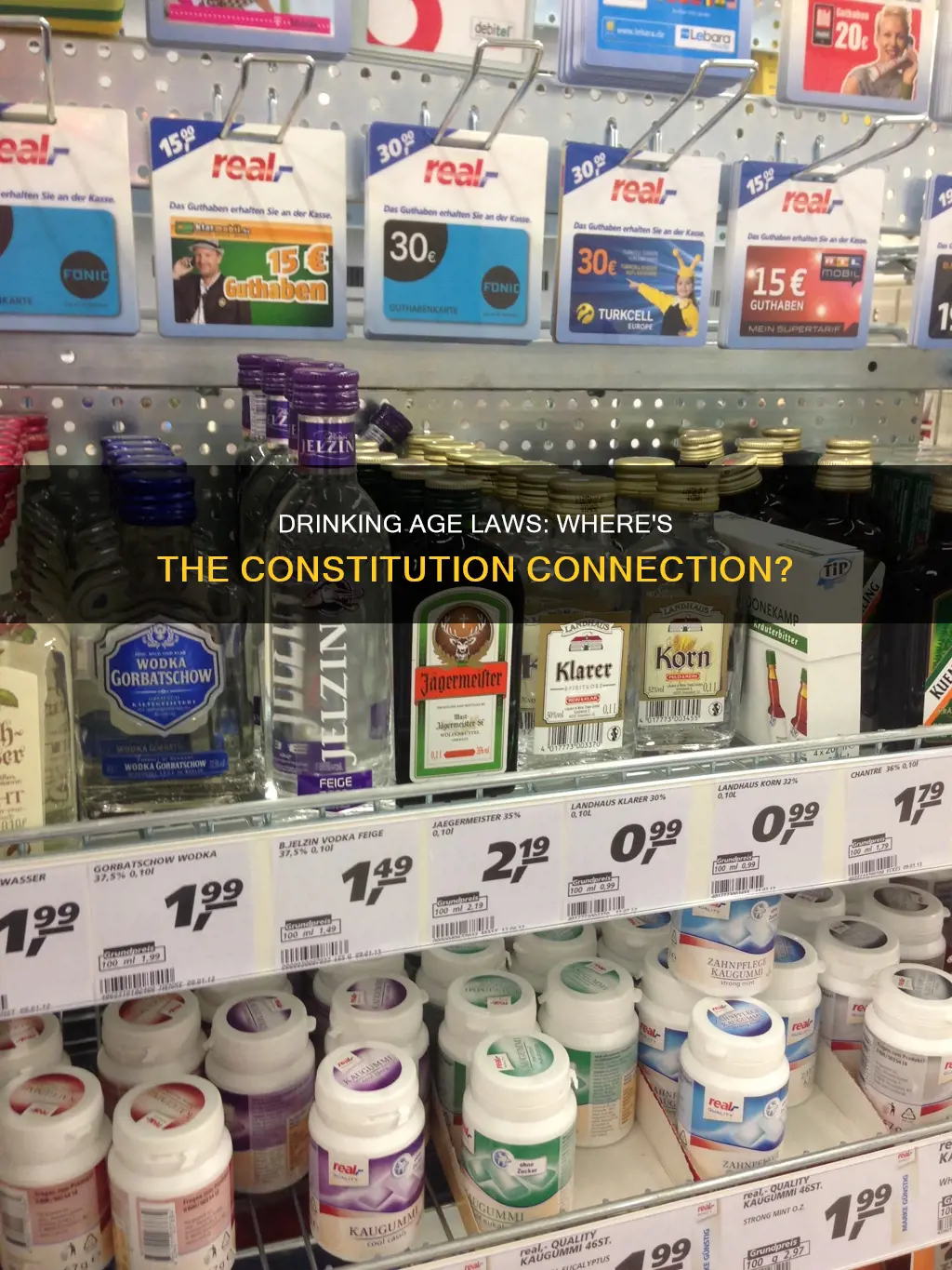 where is dthe legal drinking age in the constitution